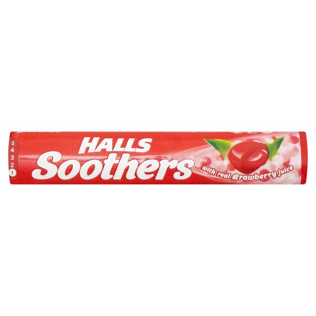 20 x Halls Soothers Strawberry 45g