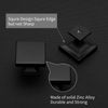 LONTAN 15 Pack Black Cupboard Knobs Black Cabinet Knobs Black Door Knobs Black Drawer Knobs Hardware Cabinet Knobs for Drawers Black Kitchen Knobs Zinc Alloy Cupboard Door Knobs