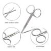 ABMRO 3pcs Small Eyebrow Scissors and Nose Hair Scissor, Beard Moustache Eyelash Nail Trimmer Facial Hair Grooming Scissors for Man and Woman