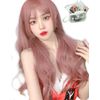 Emgrande Wig Premium Line [Supervised by Active Top Stylists] 6-Piece Set, Princess Cut Women's Wig Wig Bob Long, Small Face Effect (Melty Pink Ca DY15A)