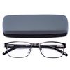EYEGUARD Readers Metal Deluxe Rectangular Reading Glasses for Men 4.00