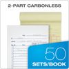 Adams General Purpose Sales Book, 2-Part, Carbonless, White/Canary, 3-11/32 x 5-5/8, 50 Sets per Book, 10 Pack (DC3510)