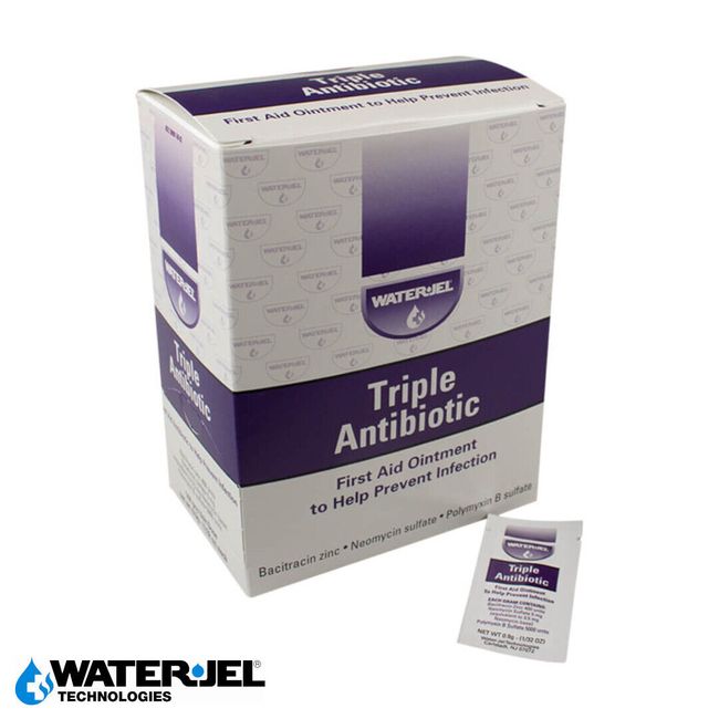 Waterjel 2120 Bacitracin Zinc Triple Antibiotic Ointment (144 Per Box)