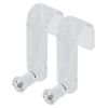 SIGEL MU162 FliPiecehart Hooks, transparent, acrylic, 2 Pieces