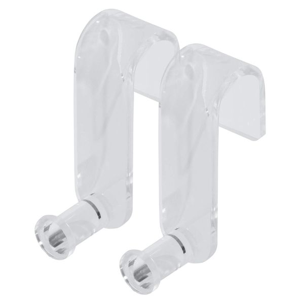 SIGEL MU162 FliPiecehart Hooks, transparent, acrylic, 2 Pieces