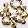 [TAMARUSAN] Tamarusan Yellow Sheet Music Hair Rubber Gold Simple Chic Hair Clip
