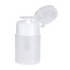 Nail Dispenser Bottle, Pump Cleaner Empty Plastic Bottle for Nail Art Polish Remover Liquid - Clear Bottle 60ML (White)