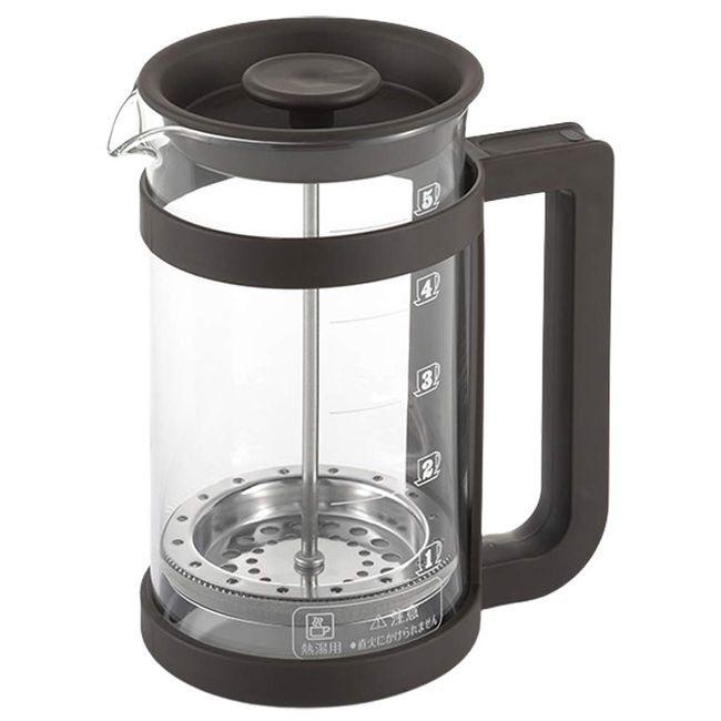 Press Maker PFP-30 Petite Plaisile French Press (Cacao) 16.9 fl oz (500 ml)