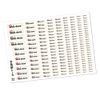 Web deco Name Sticker, Water Resistant, Leave No Trace Remaining