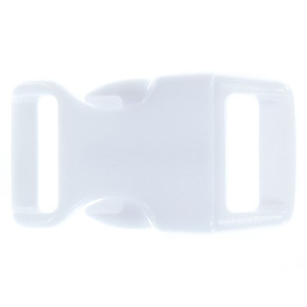Paracord Planet 5/8 Inch Contoured Side Release Buckle (White Cloud, 25 Pack)
