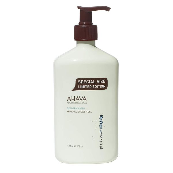 AHAVA Dead Sea Water Mineral Shower Gel – Gentle Daily Cleanser with Osmoter™ | Hydrating, Refreshing & Skin-Softening Formula, 17 Fl.Oz