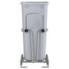 32 Qt Pullout Kitchen Cabinet Metal Wire Sliding Universal Trash Can with Rear B