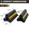 Heavy Duty Rubber Wheel Chocks for RV Trailer 2 Pair with Rope
