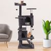 55" Multi-Level Cat Tree for Indoor Cats Cat Tower with Scratching Post Condo