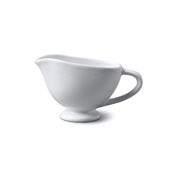 WM Bartleet & Sons 1750 T299 Wm Bartleet & Sons Porcelain Traditional Mini Sauce Boat 148ml, White