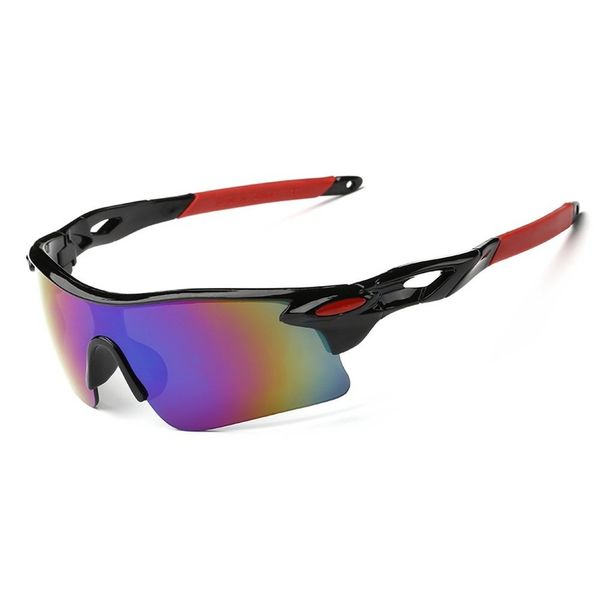 [UISBOU] Ultra Lightweight Sports Sunglasses, UV Protection, Running, Golf, Bicycle, Leisure Lens, Outdoor, Unisex, with Case (Black), black (colored lens)