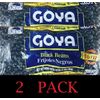 2x Goya Dry BLACK BEANS 16 oz Bag - No 1 Grade - 2 PACK