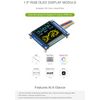 Waveshare 1.5inch RGB OLED Module, 128×128 Resolution, 65K RGB Colors, Display Module, Compatible with Raspberry Pi
