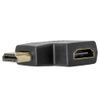 Flat 90-Degree (Right) HDMI Adapter, Male/Female