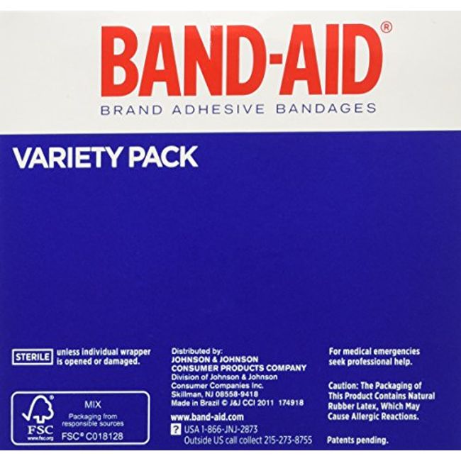 Band-aid Flex Fabric Travel Pack - 8 Each/pack (12 Pack)