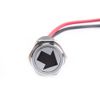 YWBL-WH LED Dash Panel Warning Fog Turn Light Indicator 14mm 12V LED Indicator Light (1 Pc)