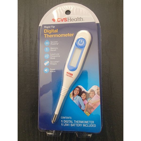 CVS Health Rigid Tip Digital Thermometer w/Battery