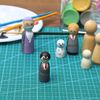 Wood Peg Dolls, Peg Doll Kit (1.77 inches, 50-Pack)