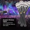 Pro UHF Audio Wireless Microphone System 4 Cordless Handheld Metal Dynamic Mic