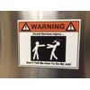 Avoid Injury MAGNETIC Warning Sticker / Great for Toolbox or Magnetic Surface …