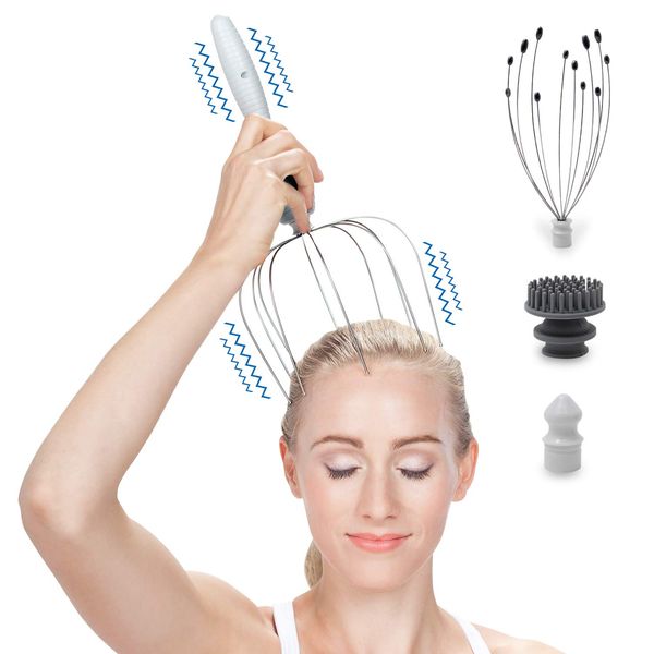 Daiwa Felicity Head Scalp Massager Scratcher 5-in-1 Stress Relief Gift Set