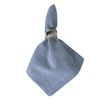 DII CAMZ36965 100% Cotton, Chambray Napkin Set, Oversized Basic Everyday, Blue 6 Count