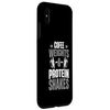 iPhone XS Max Funny Gym Cofee Weights & Protein Shakes Workout Case