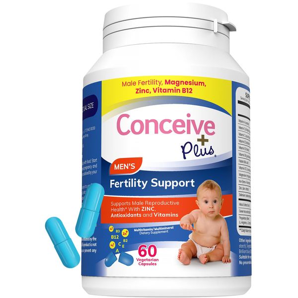 Men's Fertility Support - Male Supplements With Maca Root, L-Arginine, Zinc, ...