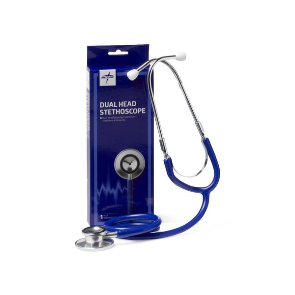 Dual-Head Stethoscope, Blue