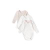 Stellou & friends Baby Bodysuit, 100% Organic Cotton Wrap Bodysuit Set of 3, Cuddly Soft and High-Quality Children's Clothing for Boys and Girls, Long Sleeve & Short Sleeve Bodysuit, Oeko-Tex 100