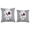 Rough Cranium Art on a Throw Pillow