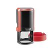 Flame Red Circular Notary Stamp (Black Ink) | Nebraska