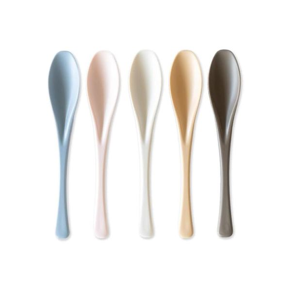 Himawarido IRODORI Slim, Easy to Eat Spoons, Set of 5, Pastel Colors