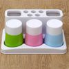 Eslite Toothbrush Toothpaste Holder Stand for Bathroom Storage Organizer