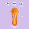 Chef'n Halloween 3-in-1 Nesting Pumpkin Tool Set,Orange