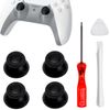 Thumb Grips Black Thumbsticks for ps5 Controller, Joystick Cap Replacement Analog Stick Thumb Sticks for ps5 Controller