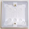 Single Surface Socket Back Box Pattress 25mm White