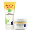 Burts Bees Sensitive Skin Bundle, Gentle Cream Facial Cleanser with Aloe and Moisturizing Face Cream with Aloe and Rice Milk, Natural Origin Skincare, 6 oz./3 oz