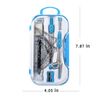 Geometry Set, 10pcs Maths Set,ZOMOAP School Maths Protractor Set with Shatterproof Storage Box,Includes Rulers,Protractor,Compass,Pencil Lead Refills,Pencil,Eraser.