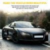 2PCS Headlight Tail Light Lamp Decor Trim Honeycomb Self-Adhesive Sticker Decals