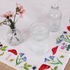 Trimits Embroidery Kit - Tablecloth - Includes Printed Fabric, Threads, Needle & Instructions, 80 x 80cm, Toadstools