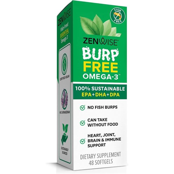 Zenwise Health Vegan Omega 3 Supplement - Joint & Immunity EPA & DHA Fatty Acids