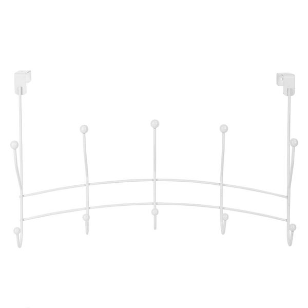 Home Basics 5-Hook White Door Hanging Rack