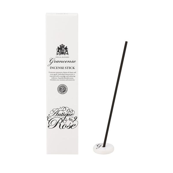 Grandsense Incense Stick, Antique Rose, 0.7 oz (20 g) (Approximately 30 Sticks Incense, Incense Holder, Made in Awaji Island, Made in Japan, Air Purifying Aroma, Impressive Fragrance Mixing Blue and