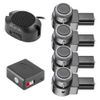 Car Reverse Backup Parking Sensor Radar System, Intelligent Parking Assistance System 4 Sensor Probe Car Auto Reverse Radar 80dB Buzzer Alert Kit
